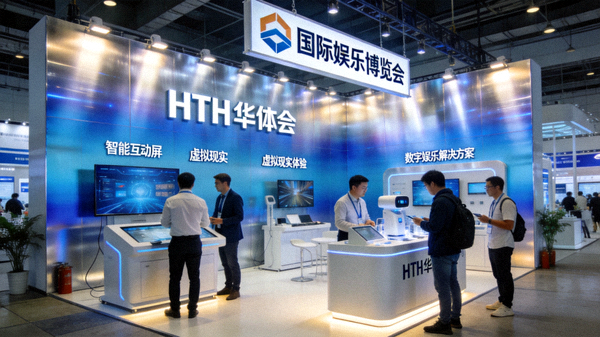 HTH华体会在国际娱乐博览会上的展台现场
